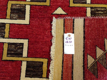 Load image into Gallery viewer, Fine Southwestern Tribal Design Handmade Lovely Handknotted Real Wool Amazing Unique Rug