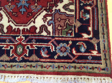 Load image into Gallery viewer, Fine Oriental Hand-Knotted Serapi Heriz Design 100-Percent Wool Runner-Rug 