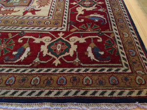 Fine Oriental Serapi Heriz Artisan Real Wool Best Handknotted Handmade Unique Rug