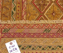 Load image into Gallery viewer, Afghani Mashwani Sumak Tribal Design Handmade Handwoven 100-Percent Wool 