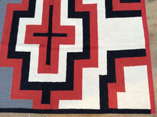 Load image into Gallery viewer, Chainstitch Stitch Kashmir Southwestern Handmade Lovely Handwoven Real Wool Amazing Unique Rug