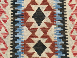 Flatweave Authentic Pretty Handmade Miamana Kilim Tribal Best Real Wool Unique Rug