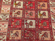Load image into Gallery viewer, Beautiful Interior-Decorator Fine Gorgeous Handwoven Tribal Persian Silk Soumak Handmade Unique Rug