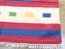 Load image into Gallery viewer, Beautiful Interior-Decorator Flatweave Southwestern Design Handmade Handwoven Cotton Classy Amazing Unique Rug