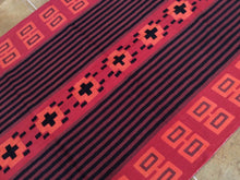 Load image into Gallery viewer, Chainstitch Stitch Kashmir Southwestern Handmade Handwoven Real Wool Classy Amazing Unique Rug