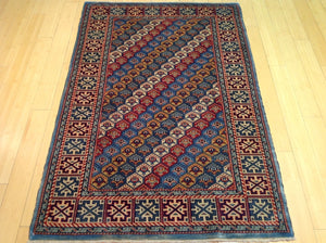Fine Oriental Afghan Tribal Artisan Handknotted Real Wool Classy Handmade Unique Rug