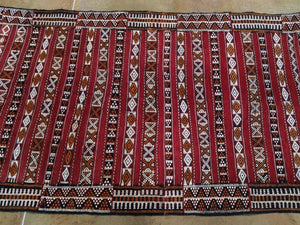 Beautiful Interior-Decorator Moroccan Style Kilim Tribal Handmade Handwoven Real Wool Unique Rug