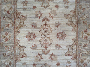 Chobi Design Traditional Runner-Rug Hand-Knotted Hand-Made 100-Percent Wool 