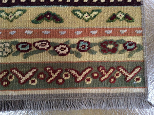 Multiple Authentic Handmade Real Wool Lovely Splendid Best Handknotted And Unique Rug