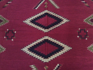 Kashmir Chainstitch Stitch Handmade Southwestern Design Real Wool Classy Amazing Unique Rug