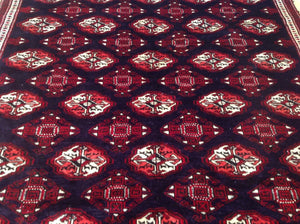 Turkmen Oriental Persian Yamot Real Wool Splendid Handknotted Classy Amazing Unique Rug