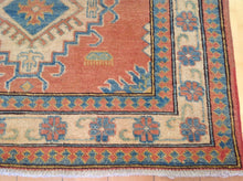 Load image into Gallery viewer, Fine Oriental Tribal Kazak Runner-Rug 100-Percent Wool Hand-Knotted Handmade 