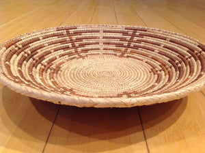 handwoven southwestern shallow basket handmade handwoven beautiful 12inches brbal 48