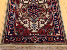 Load image into Gallery viewer, Oriental Persian Heriz Design Handmade Hand-Knotted 100-Percent Wool Runner-Rug 
