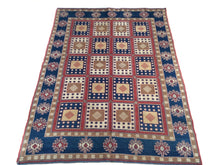 Load image into Gallery viewer, Beautiful Fine Soumak Tribal Area Lovely Multiple Flatweave Real Wool Handwoven Rug