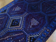 Load image into Gallery viewer, Oriental Persian Blue Overdyed Artisan Real Wool Handmade Classy Amazing Handmade Rug