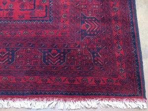 Fine Oriental Afghan Khal Mohammadi Turkoman Splendid Handknotted Classy Amazing Unique Rug