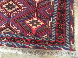 Beautiful Interior-Decorator Fine Multi Flatweave Lovely Handwoven Afghan Soumak Real Wool Rug