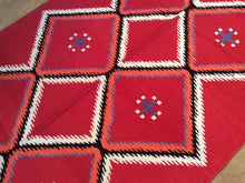 Load image into Gallery viewer, Chainstitch Stitch Southwestern Kashmir Handmade Handwoven Real Wool Classy Amazing Unique Rug