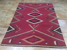 Load image into Gallery viewer, Kashmir Chainstitch Stitch Handmade Southwestern Design Real Wool Classy Amazing Unique Rug
