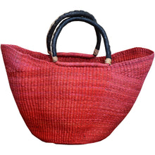 Load image into Gallery viewer, 10 in. x 16 in. Inches Hand-Woven African Bolga Basket Handmade Cwbsf-534