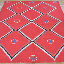 Load image into Gallery viewer, Chain-Stitched Kashmir Southwestern Design Wool Rug (Size 4.11 X 6.10) Brral-4209