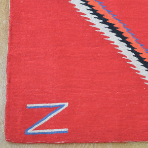 Chain-Stitched Kashmir Southwestern Design Wool Rug (Size 4.11 X 6.10) Brral-4209