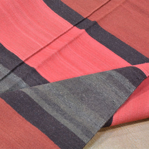 Hand-Woven Southwestern Reversible Kilim Wool Rug (Size 4.10 X 6.8) Brrsf-6180