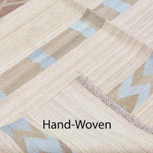 Hand-Woven Southwestern Reversible Kilim Wool Rug (Size 5.0 X 7.10) Brrsf-6183