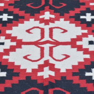 Hand-Woven Southwestern Kilim Geometric Design Handmade Wool Rug (Size 5.0 X 7.0) Brrsf-1092