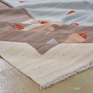 Hand-Woven Reversible Kilim Handmade Wool (Size 8.0 X 10.0) Brrsf-6021