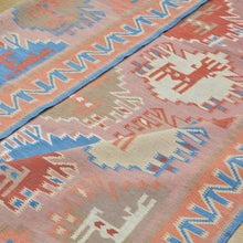 Load image into Gallery viewer, Hand-Woven Geometric Design Wool Reversible Kilim Rug (Size 5.8 X 6.8) Brrsf-6102