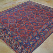 Load image into Gallery viewer, Hand-Knotted And Soumak Afghan Mashwani Tribal Rug (Size 5.1 X 6.2) Brrsf-1095