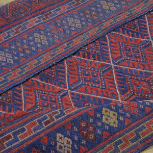 Hand-Knotted And Soumak Afghan Mashwani Tribal Rug (Size 5.1 X 6.2) Brrsf-1095