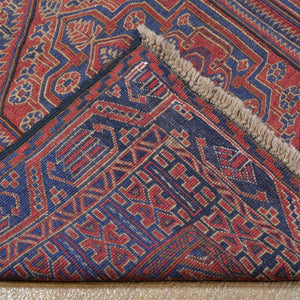 Soumak Weave Herati Afghan Tribal Handmade Kilim Wool Rug (Size 4.7 X 7.10) Brrsf-1341