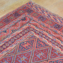 Load image into Gallery viewer, Hand-Woven Afghan Mashwani Flatweave Handmade Wool Rug (Size 4.8 X 6.4) Brrsf-1401