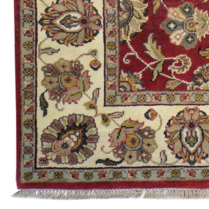 Hand-Knotted Traditional Classic Design Wool Handmade Rug (Size 6.0 X 9.2) Brral-300