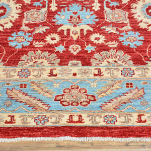 Hand-Knotted Fine Peshawar Chobi Wool Oushak Design Rug (Size 6.0 X 9.0) Brral-309