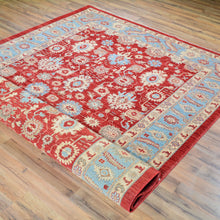 Load image into Gallery viewer, Hand-Knotted Fine Peshawar Chobi Wool Oushak Design Rug (Size 6.0 X 9.0) Brral-309