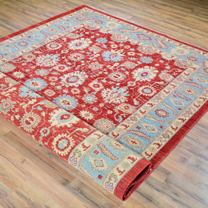 Hand-Knotted Fine Peshawar Chobi Wool Oushak Design Rug (Size 6.0 X 9.0) Brral-309