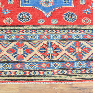 Hand-Knotted Square Kazak Caucasian Design Wool Rug (Size 6.3 X 6.7) Brral-3180