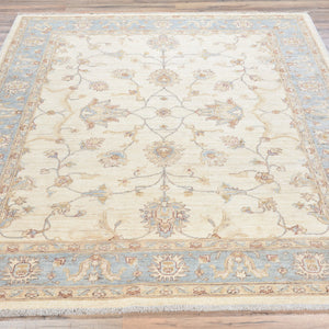 Hand-Knotted Fine Tribal Oushak Design Wool Rug (Size 5.0 X 6.8) Brral-3237