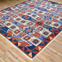 Load image into Gallery viewer, Hand-Knotted Peshawar Geometric Design Wool Rug (Size 8.1 X 9.9) Brral-3360