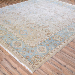 Hand-Knotted Oushak Design Traditional Wool Rug (Size 8.0 X 9.9) Brral-3369