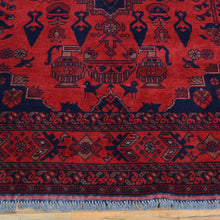 Load image into Gallery viewer, Hand-Knotted Afghan Tribal Turkoman Wool Rug (Size 4.11 X 6.7) Brral-3525