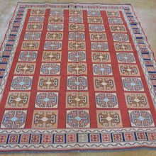 Load image into Gallery viewer, Soumak Weave Tribal Afghan Handmade Wool Rug (Size 5.0 X 6.5) Brral-3798