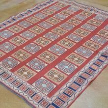 Load image into Gallery viewer, Soumak Weave Tribal Afghan Handmade Wool Rug (Size 5.0 X 6.5) Brral-3798