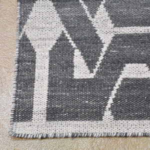 Hand-Woven Reversible Flatweave Modern Kilim Handmade Wool Rug (Size 5.1 X 7.3) Brral-3828