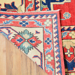 Hand-Knotted Kazak Design Tribal Handmade Wool Rug (Size 8.4 X 11.6) Brral-3879