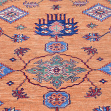 Load image into Gallery viewer, Hand-Knotted Fine Tribal Super Kazak Design Handmade Wool Rug (Size 5.11 X 8.2) Brral-3939